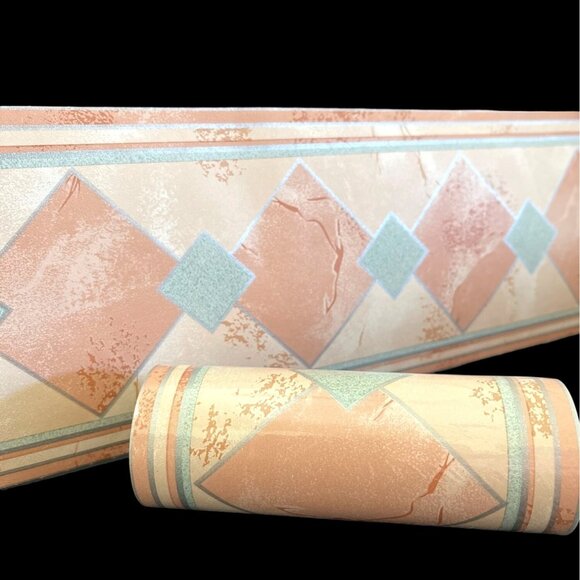 Wallpaper Border Southwestern Geometric Design 9 Rolls=48.6 Yards Vintage *READ* - Picture 15 of 15